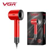 фен профессиональный vgr v-445 red, 3 уровня обдува, 4 уровня температуры, 1600 вт, 110000 rpm, оптом, купить