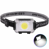 фонарь налобный 1302+cob, 3xaaa, оптом, купить