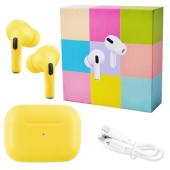 Изображения для Бездротові навушники Apl AirPros Pro, macaroons, з кейсом, yellow