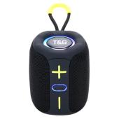 bluetooth-колонка tg658 с rgb подсветкой, speakerphone, радио, black, оптом, купить