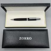 ручка zorro в подарочной коробке (черная с серебристыми вставками) 803, оптом, купить