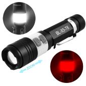 фонарь police  x5-t6, зу micro usb, 1x18650, светильник, зажим, zoom, box, оптом, купить