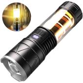 фонарь со светильником ch-5021-tg+cob, li-ion аккум., зу type-c, zoom, оптом, купить