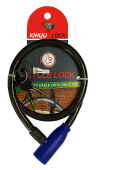 замок велосипедный kihuu lock 801, 8*120 тросовый, 2 ключа, оптом, купить