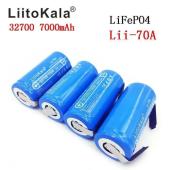 аккумулятор 32700, liitokala lii-70a-n,3.2v, 7000mah, с контактами под пайку, оригинал, оптом, купить