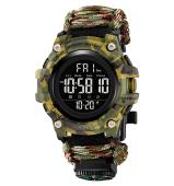часы наручные 1384ncmgn skmei paracord, army green camouflage, оптом, купить