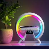 light sound machine xm-x63, rgb ночник, часы, беспроводная зарядка,  bluetooth колонка, оптом, купить