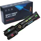 фонарь night vision fluorescence g671/g25 white laser led pm30-tg, 1х26650/3xaaa, power bank, зу type-c, zoom, box, оптом, купить