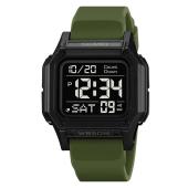 часы наручные 2537ag skmei, army green, оптом, купить