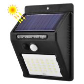 настенный уличный светильник xf-6010-30smd, 1x18650, pir+cds, солнечная батарея, оптом, купить