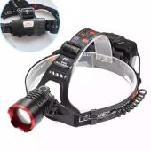 фонарь налобный w689a-tg, 2x18650, зу type-c, zoom, box, оптом, купить