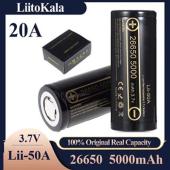 Изображения для Аккумулятор высокотоковый 26650, LiitoKala Lii-50A, 5000mAh, ОРИГИНАЛ