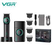 комплект vgr 2 в 1 v-977&v-377 black, триммер и шейвер, оптом, купить