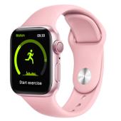 apl watch series 6 hw22+ plus, hi watch, 44mm aluminium, беспроводная зарядка, pink, оптом, купить