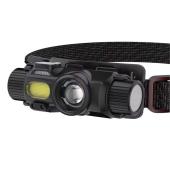 фонарь налобный yy-16-xpe+cob, motion sensor, li-ion аккумулятор , зу type-c, магнит, оптом, купить