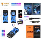 фонарь yemao ym-f333x 3p50+cob(white+red), li-ion аккумулятор, зу type-c, магнит, оптом, купить