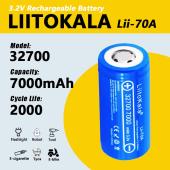 аккумулятор 32700, liitokala lii-70a,3.2v, 7000mah, оригинал, оптом, купить