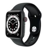 apl watch series 6 hw22+ plus, hi watch, 44mm aluminium, беспроводная зарядка, black, оптом, купить