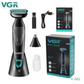 бритва-триммер для стрижки бороды и усов vgr v-601, оптом, купить