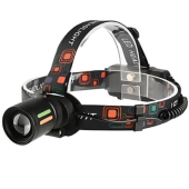 фонарь налобный night vision fluorescence w668-tg, 2x18650, зу type-c, zoom, box, оптом, купить