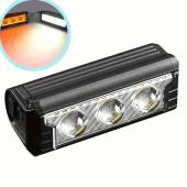 велофара мощная fy-339b-3led(white+yellow), waterproof, li-ion аккум., зу type-c, оптом, купить