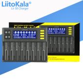 зарядное устройство liitokala lii-s8, 8х -aa, aaa, 18650, 26650, 21700 li-ion, lifepo4, ni-mh оригинал, оптом, купить