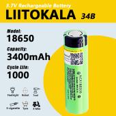 аккумулятор 18650, liitokala ncr 34b, 3400mah, промышленный, оригинал, оптом, купить