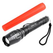 фонарь police 8668-t6, 2x18650, красный диффузор, zoom, зу 220v, box, оптом, купить