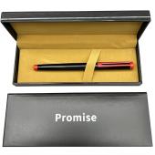 подарочная ручка роллерная promise в футляре (черно-красная) 3293, оптом, купить