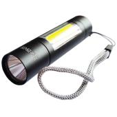 фонарь bl-510/1501-xpe+cob, li-ion аккум., зу microusb, box, оптом, купить