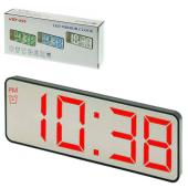 часы сетевые vst-898-1, красные, температура, usb, оптом, купить