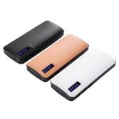 power bank js-88 universal 20000mah 3usb(1a+2a+3a), цифровой индикатор заряда, фонарик 1led(8000mah), оптом, купить