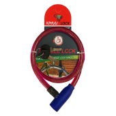 замок велосипедный kihuu lock 801, 8*65 тросовый, 2 ключа, оптом, купить