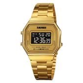 часы наручные 1647gdbk skmei, gold-black, оптом, купить