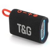 bluetooth-колонка tg396 с rgb подсветкой, speakerphone, радио, black, оптом, купить