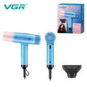 фен профессиональный vgr v-442 blue, 3 скорости, 3 режима температуры, 110000 rpm, 1800-2200вт, оптом, купить