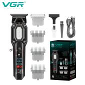 триммер vgr v-900 black, 4 насадки, led display, 7000 rpm, оптом, купить