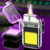 фонарь multifunctional c01-a-cob, li-ion аккум., зу type-c, зажигалка, box, оптом, купить
