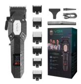 аккумуляторная машинка для стрижки (clipper) vgr v-600b, 6 насадок, регулятор высоты, led display, 7000 rpm, оптом, купить