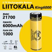 аккумулятор 21700, liitokala king6000, 6000mah, оригинал, оптом, купить