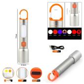 фонарь bl-636-3tg(white+red+blue)+cob(white+red), li-ion аккумулятор, зу type-c, zoom, box, оптом, купить