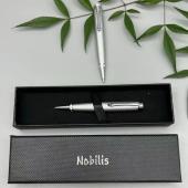 подарочная ручка nobillis в футляре (серебристая) 608, оптом, купить