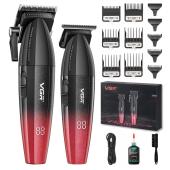комплект vgr 2 в 1 v-640 s2 red аккумуляторная машинка для стрижки (clipper) и триммер, оптом, купить