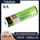 аккумулятор 18650, liitokala ncr 34b-jt, 3400mah, оригинал, оптом, купить