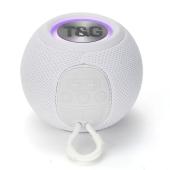 bluetooth-колонка tg337 с rgb подсветкой, speakerphone, радио, white, оптом, купить