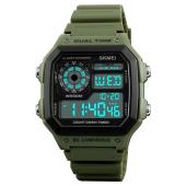 часы наручные 1299ag skmei, army green, оптом, купить