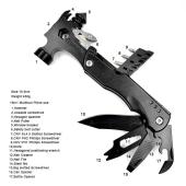 многофункциональный молоток 16 в 1, инструмент traveler ms-034-f, оптом, купить