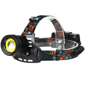 фонарь налобный xq-172-t6+cob, 2x18650, зу microusb, box, оптом, купить