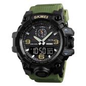 часы наручные 1586ag skmei, army green, оптом, купить