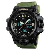часы наручные 1155bag skmei, army green, оптом, купить